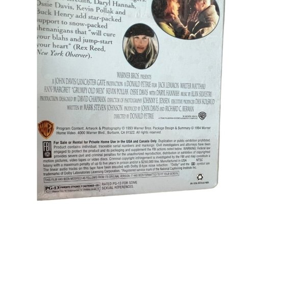 New SEALED Grumpy Old Men (VHS, 1994) Walter Matthau, Jack Lemmon, - Picture 3 of 6